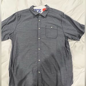 North Face Mens XL gray button down